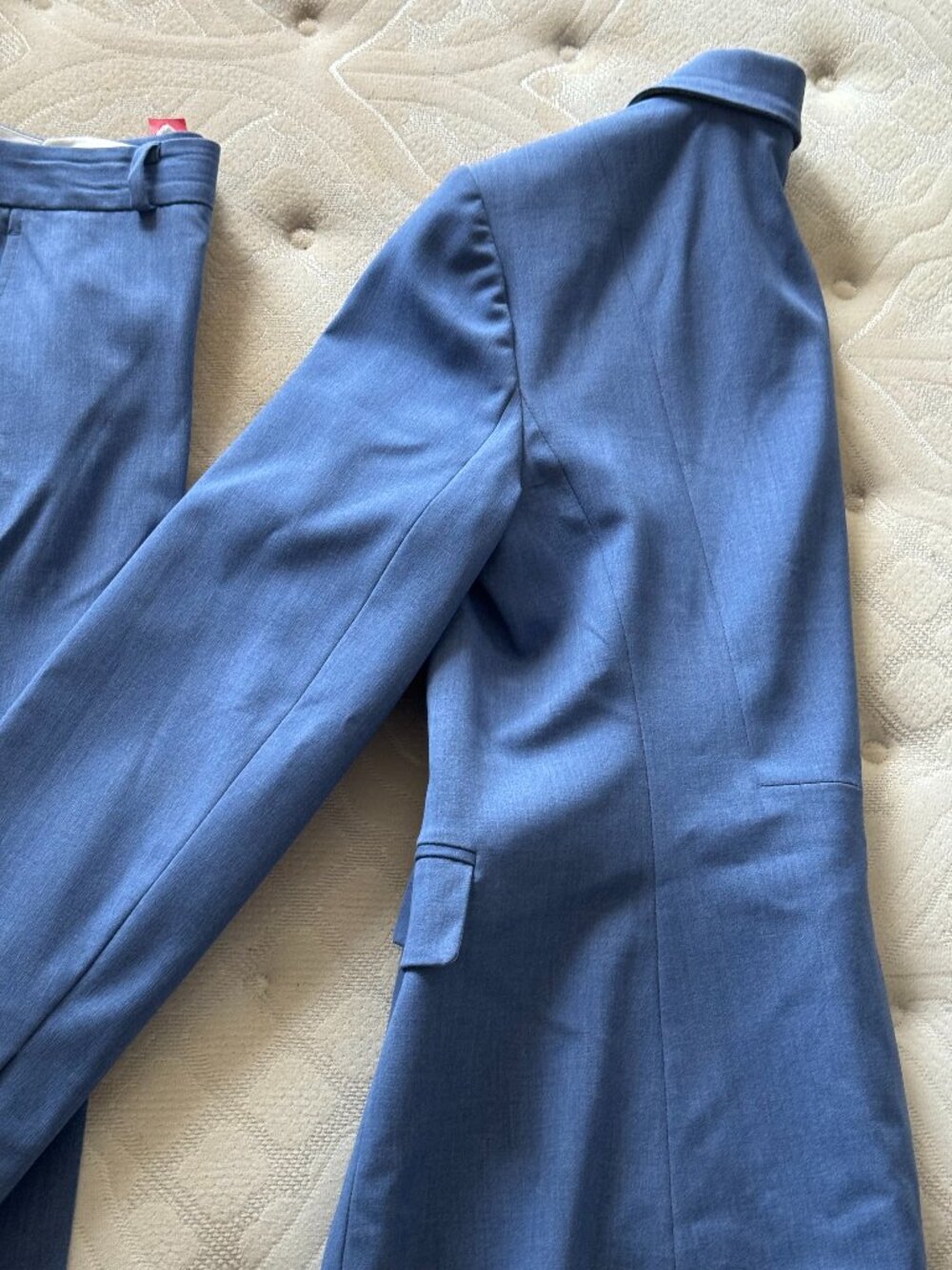 Banana Republic Cornflower Blue 2-Piece Ryan Suit Blazer 10 Trouser 8